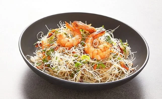 salades crevettes vermicelles