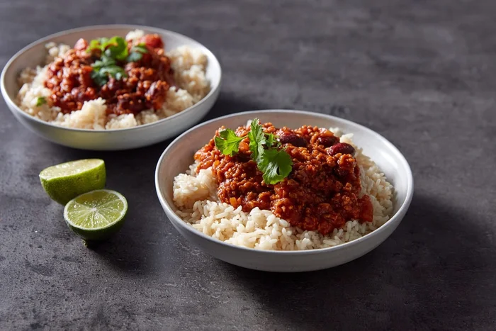 chilli sans viande avec citron vert