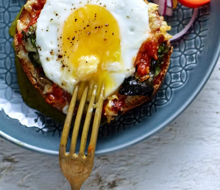 Bagel Pizza Florentine