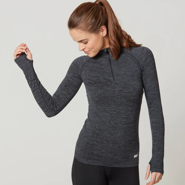 T-shirt zippé femmes manches longues