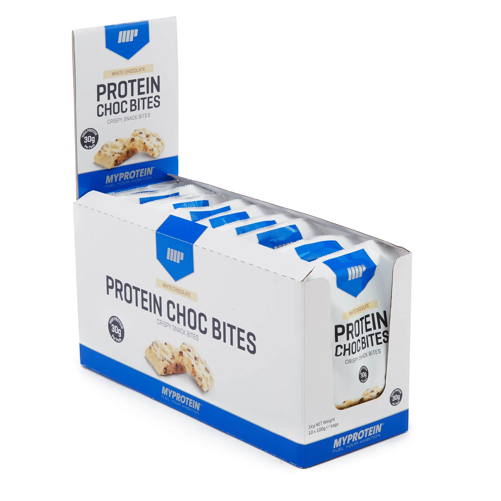 Protein Choc Bites - 10 x 100g - Chocolat blancImage1
