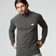 Haut performance zip 1/4 manches longues