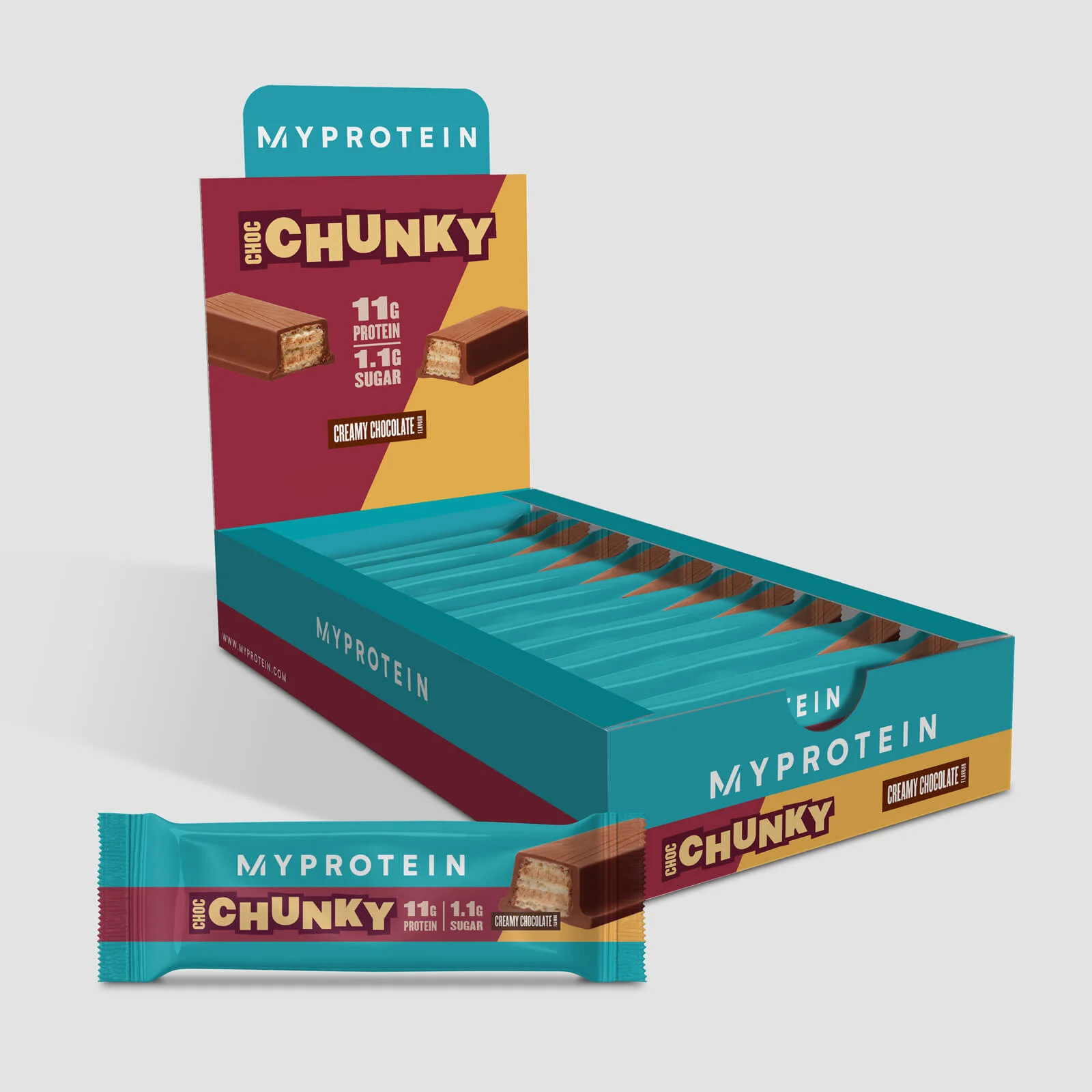 Protein Choc Chunky - 10 x 48.7g - ChocolatImage1
