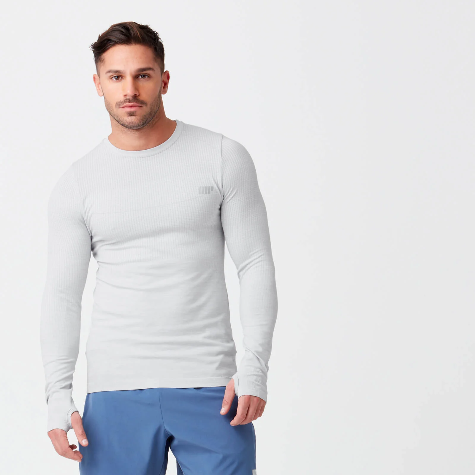 T-Shirt ML Seamless Sculpt - XS - Bleu PétroleImage1