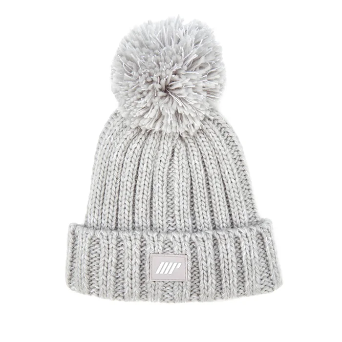 Bonnet à pompon (gris)