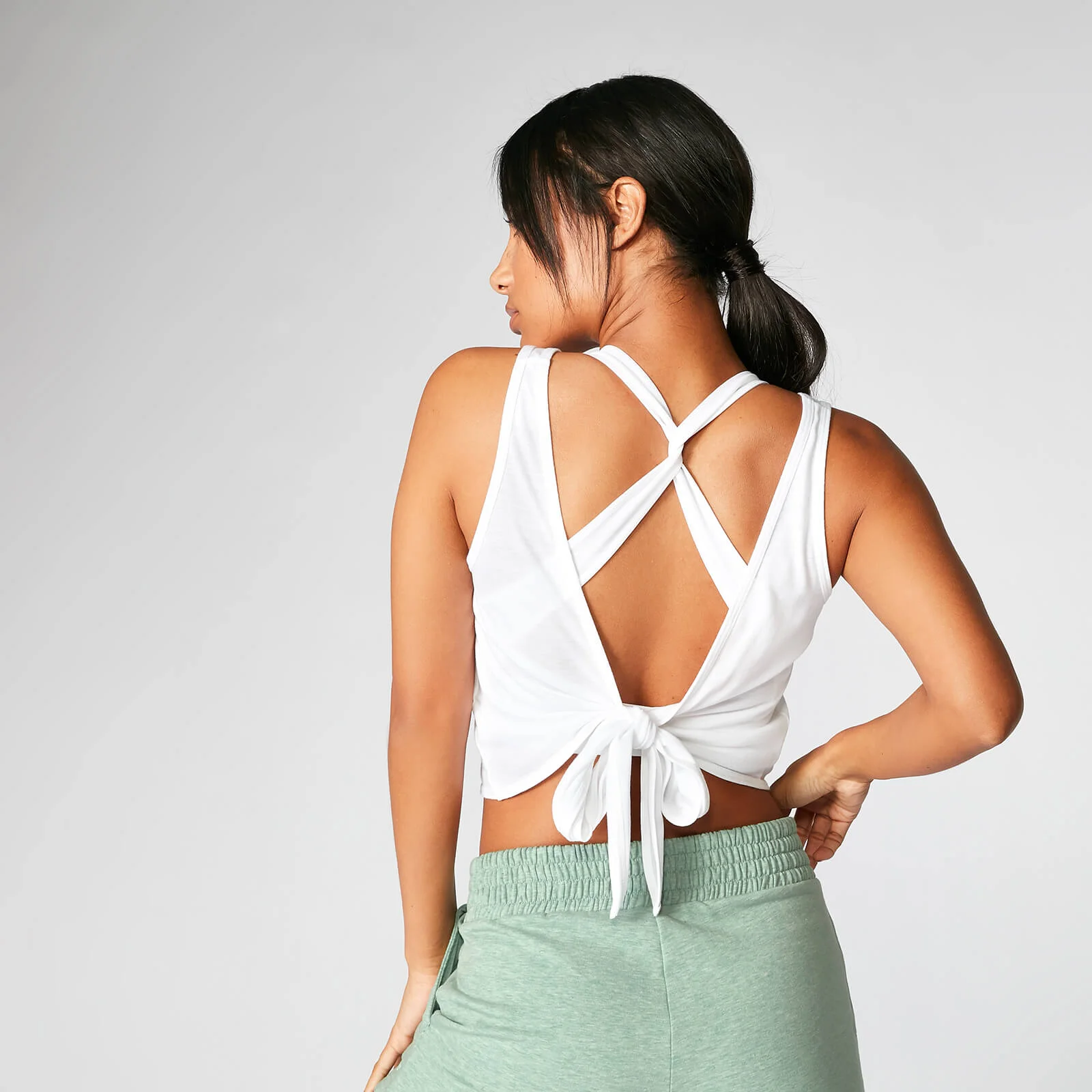 Gilet à nouer - Blanc - SImage1