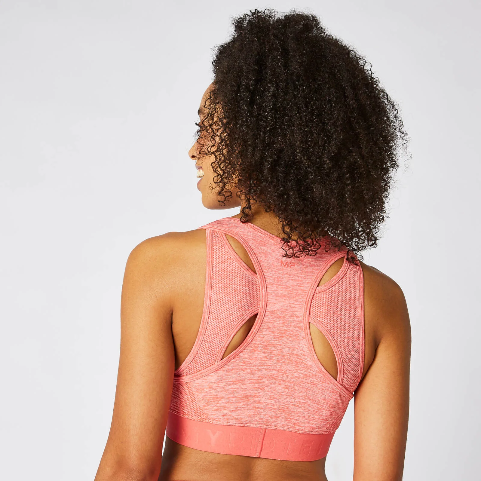Brassière de sport sans couture Inspire - Corail chaud - XSImage1