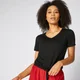 T-Shirt Twist manches courtes - noir