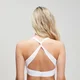Brassière de sport à dos croisé MP Power pour femmes – Blanc