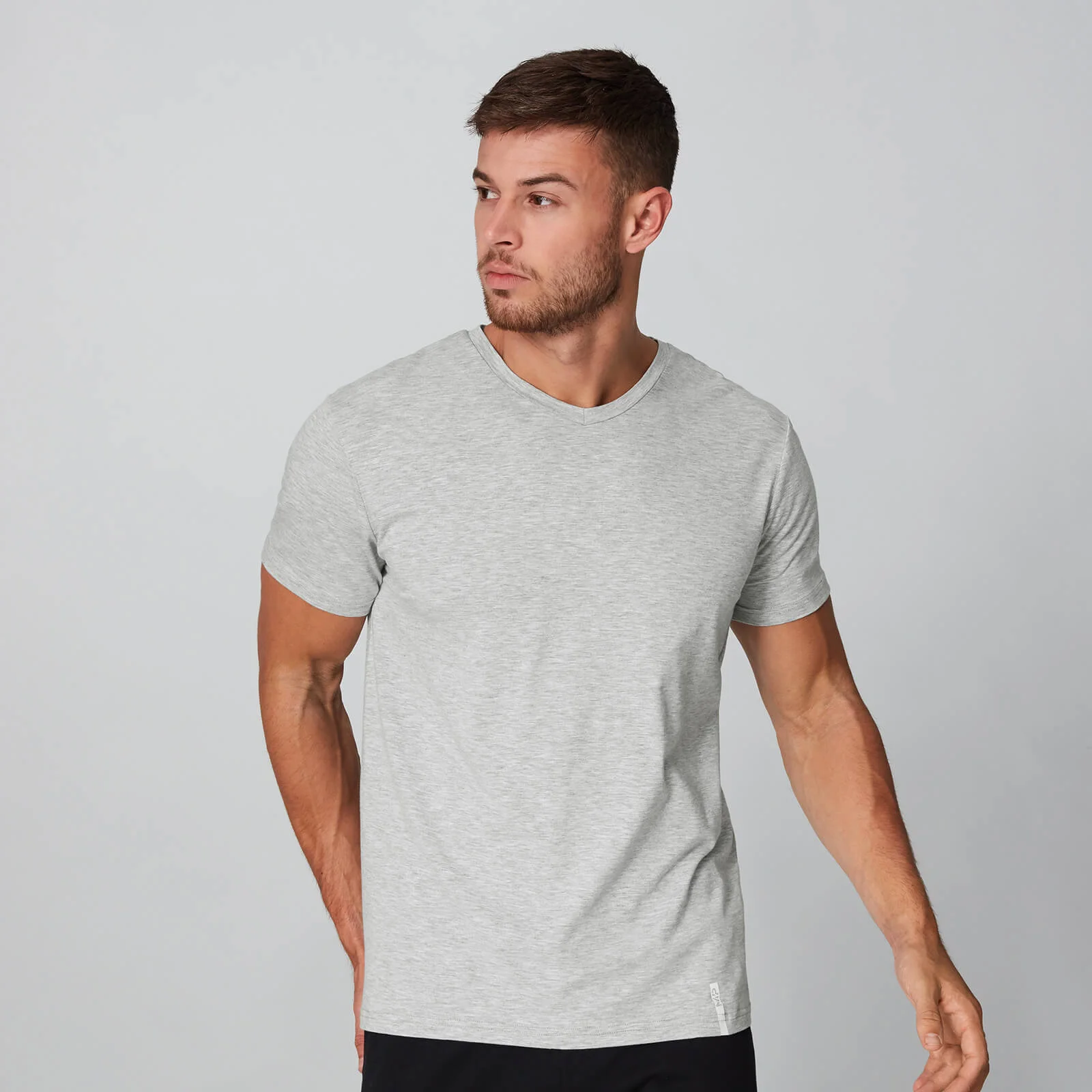 MP Luxe Classic V-Neck - Silver - XSImage1
