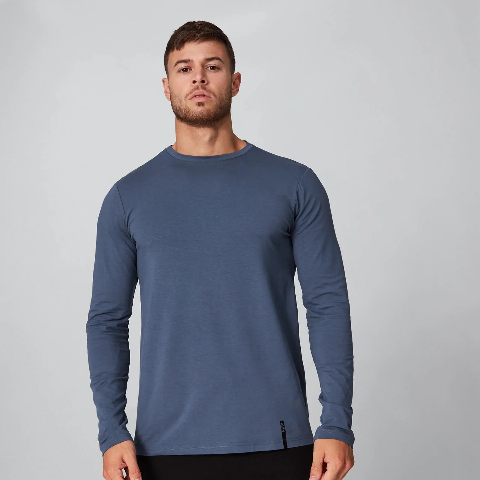 MP Men's Luxe Classic Long-Sleeve Crew - Dark Indigo - XSImage1