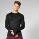 T-Shirt manches longues sans couture Sculpt - Noir
