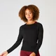Haut sans couture coupe large Shape - Noir