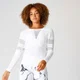 Haut sans couture coupe large Shape - Blanc