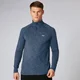 Haut Performance ¼ Zip - Indigo foncé Chiné
