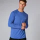 T-Shirt manches longues Performance - Bleu ultra Chiné