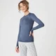 Haut manches longues Shape sans couture – Indigo foncé