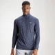 Haut 1/4 zip MP Performance pour homme - Marine Chiné