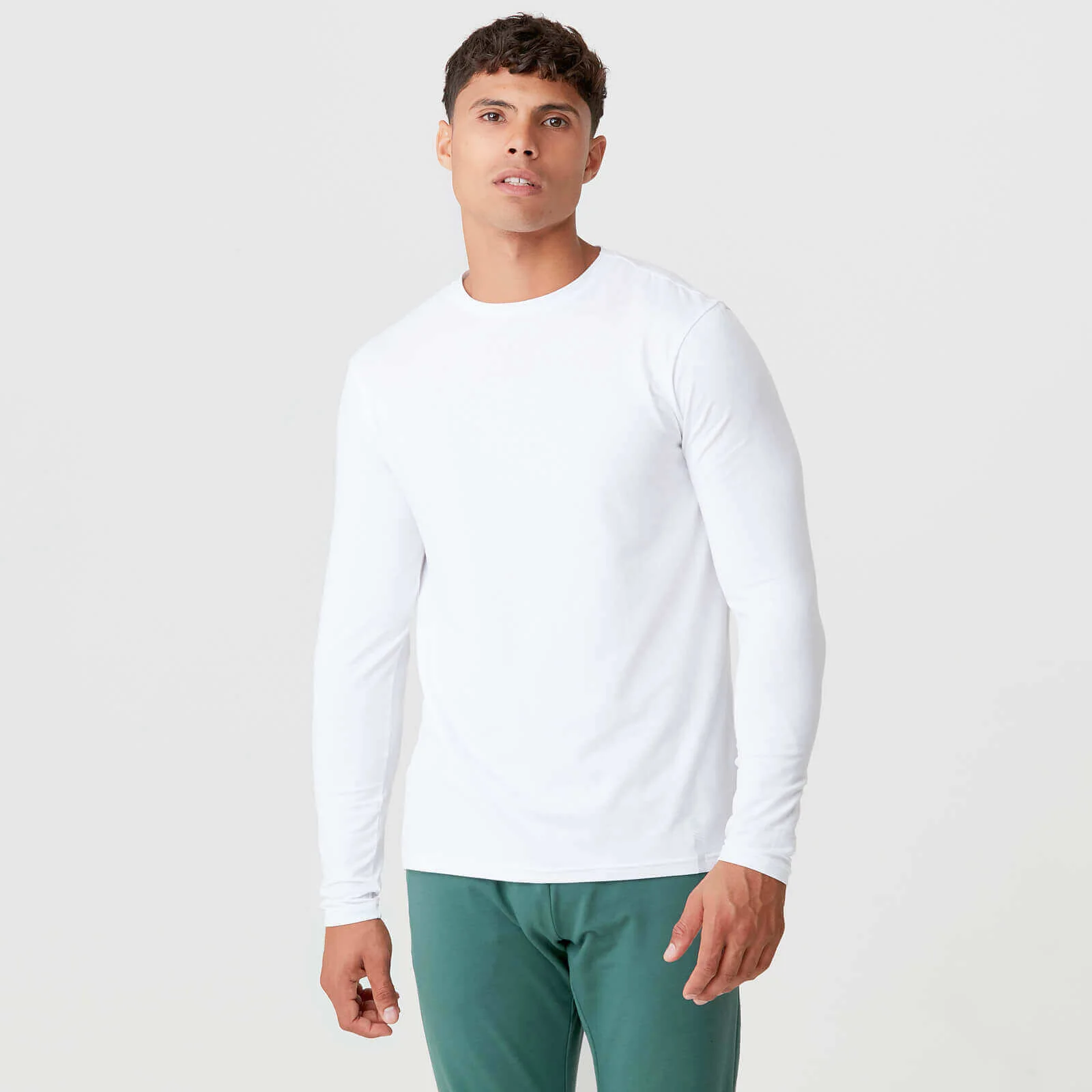 Luxe Classic Long-Sleeve Crew - XSImage1
