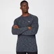 Haut manches longues Performance pour homme - Bleu marine chiné
