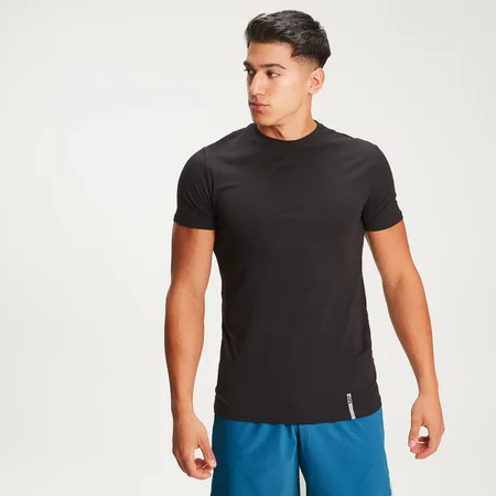 T-shirt à col ras du cou MP Luxe Classic pour hommes – Noir