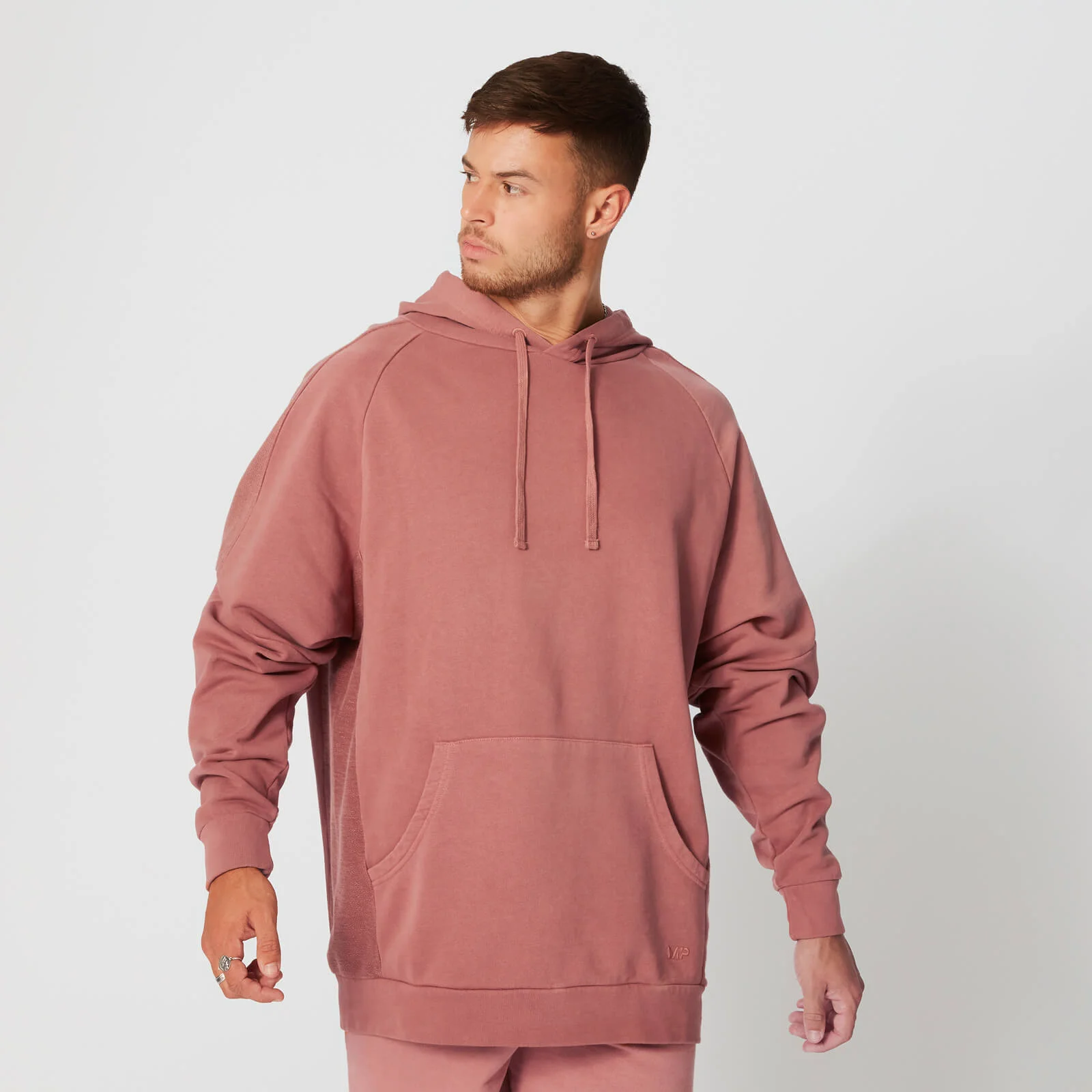 Sweat à capuche délavé - Rouge - XSImage1