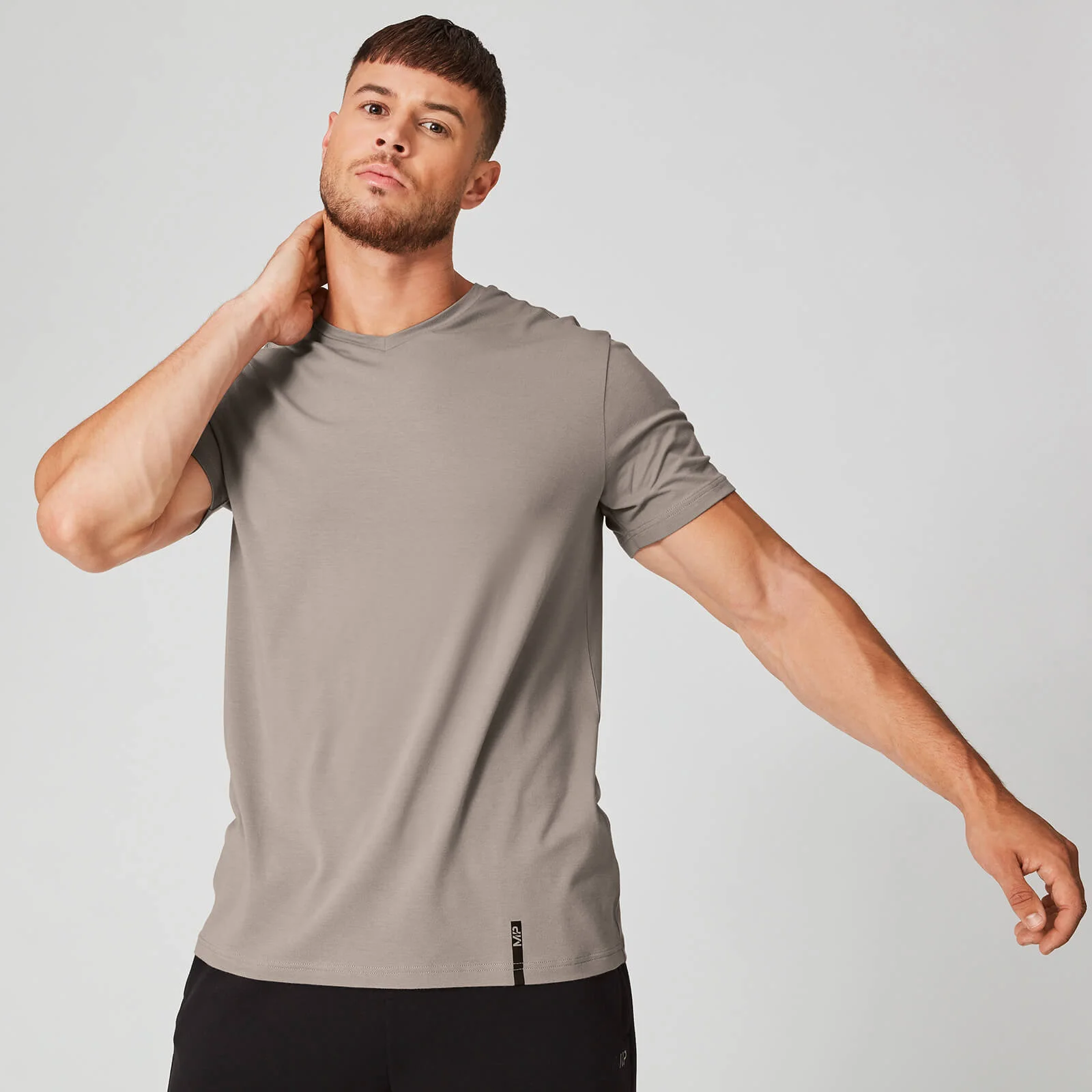 MP Luxe Classic V-Neck T-Shirt - Quarry - XSImage1