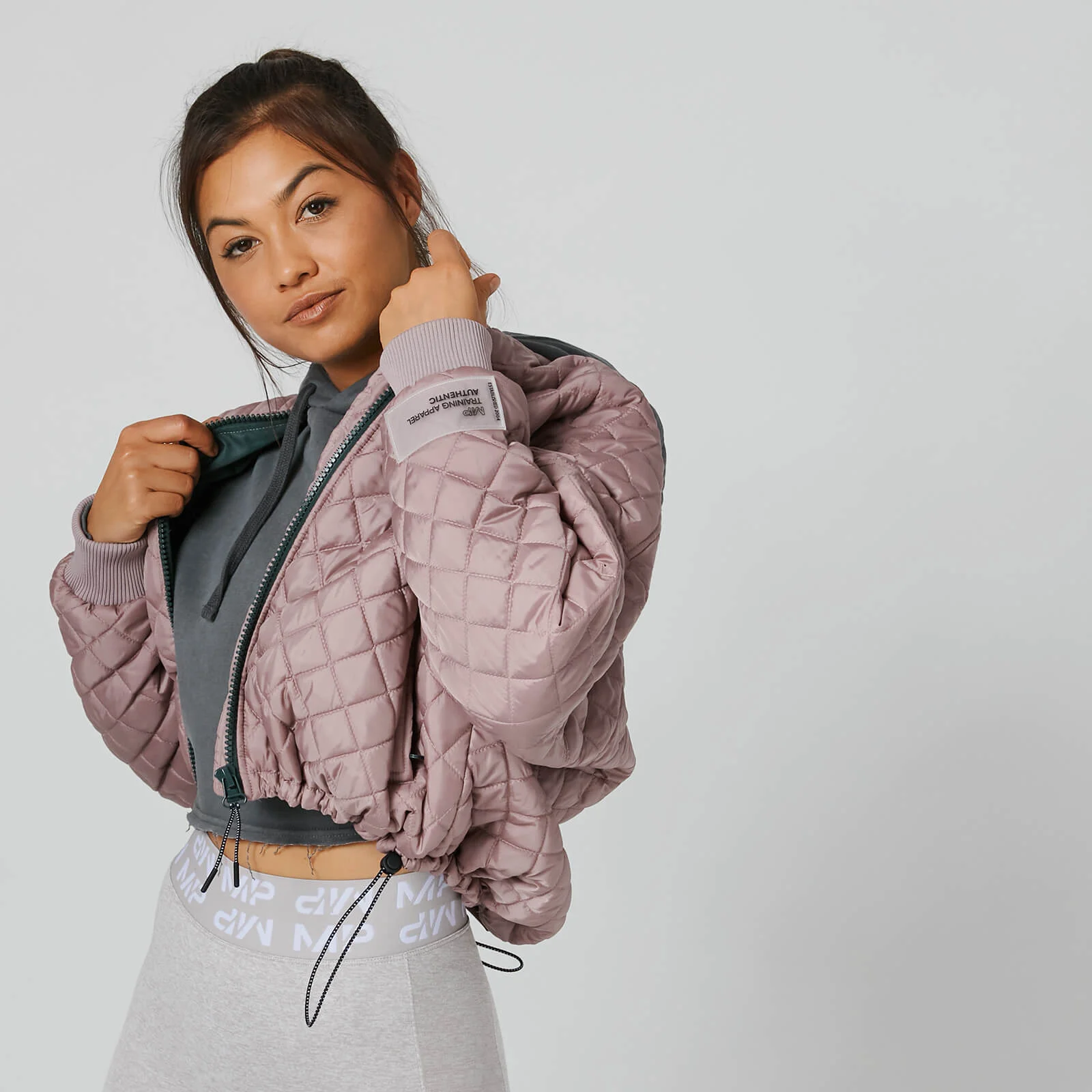 MP Quilted Bomber Jacket - Fawn - XSImage1