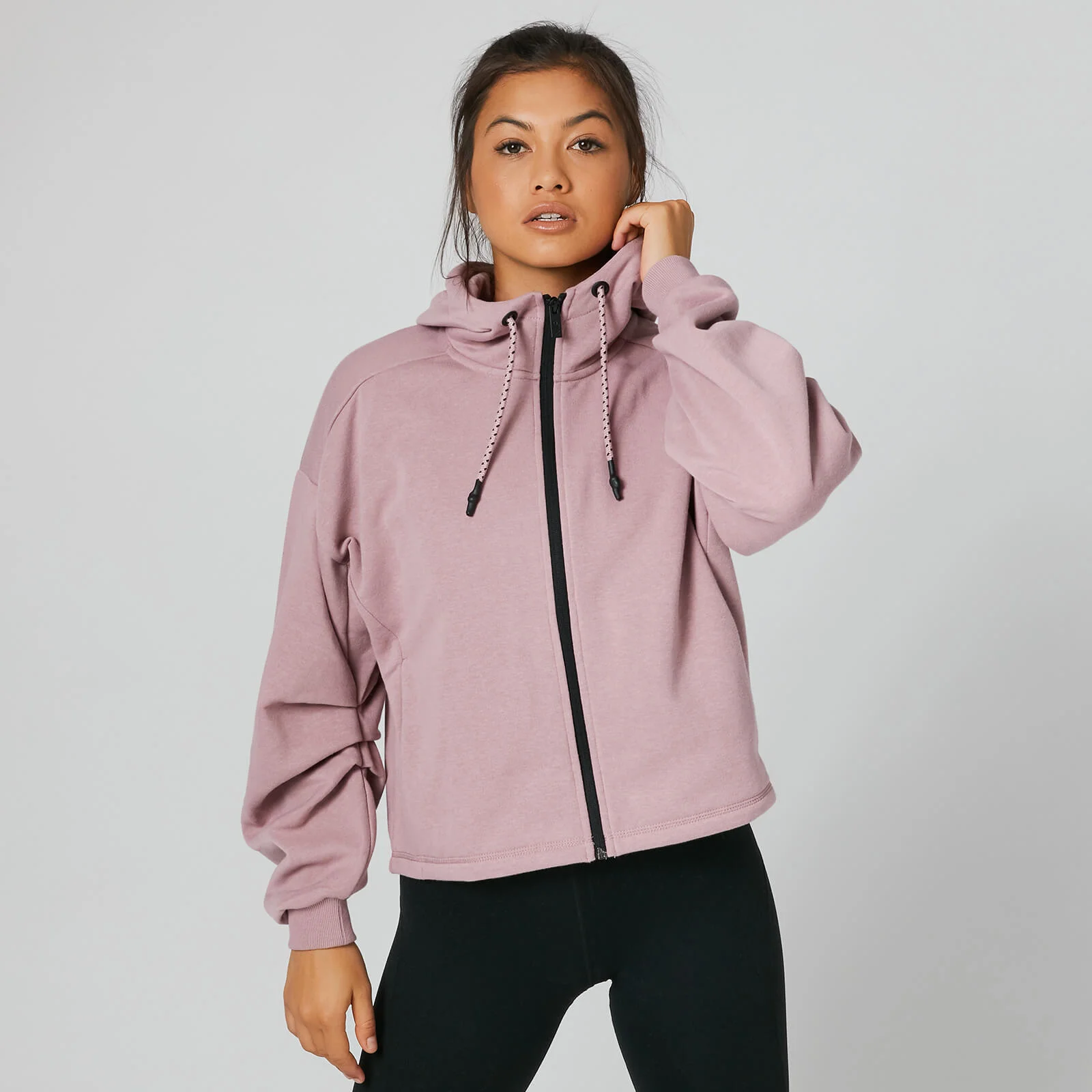 Sweat zippé extra-large - Rose - XSImage1