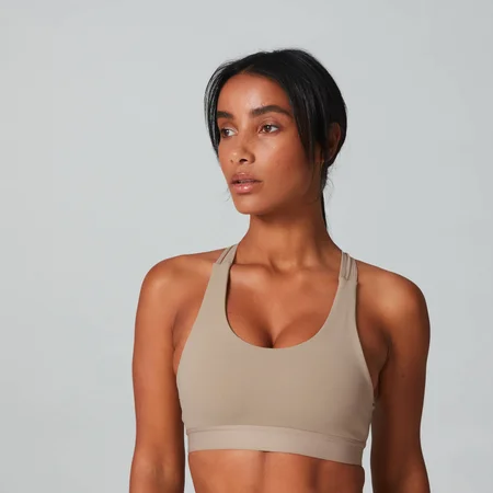 MP Power Cross Back Sports Bra - Sesame
