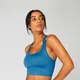 Brassière croisée sans couture — Bleu