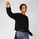 Sweat court Metallic — Noir