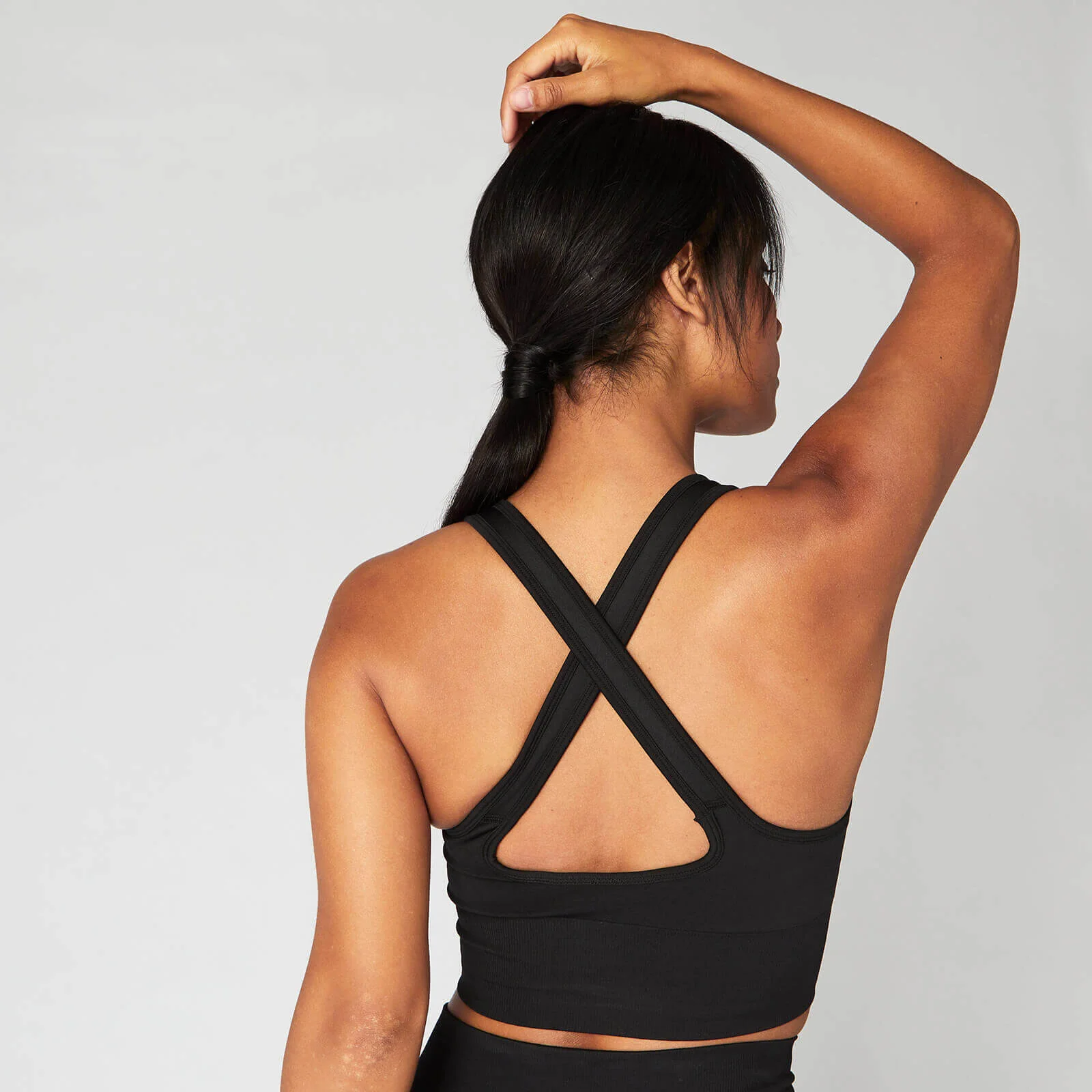Brassière à dos croisé sans coutures MP Shape Seamless Ultra pour femmes – Noir - XSImage1