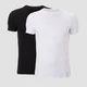 T-shirt col ras du cou MP Luxe Classic pour hommes – Noir/Blanc (lot de 2)