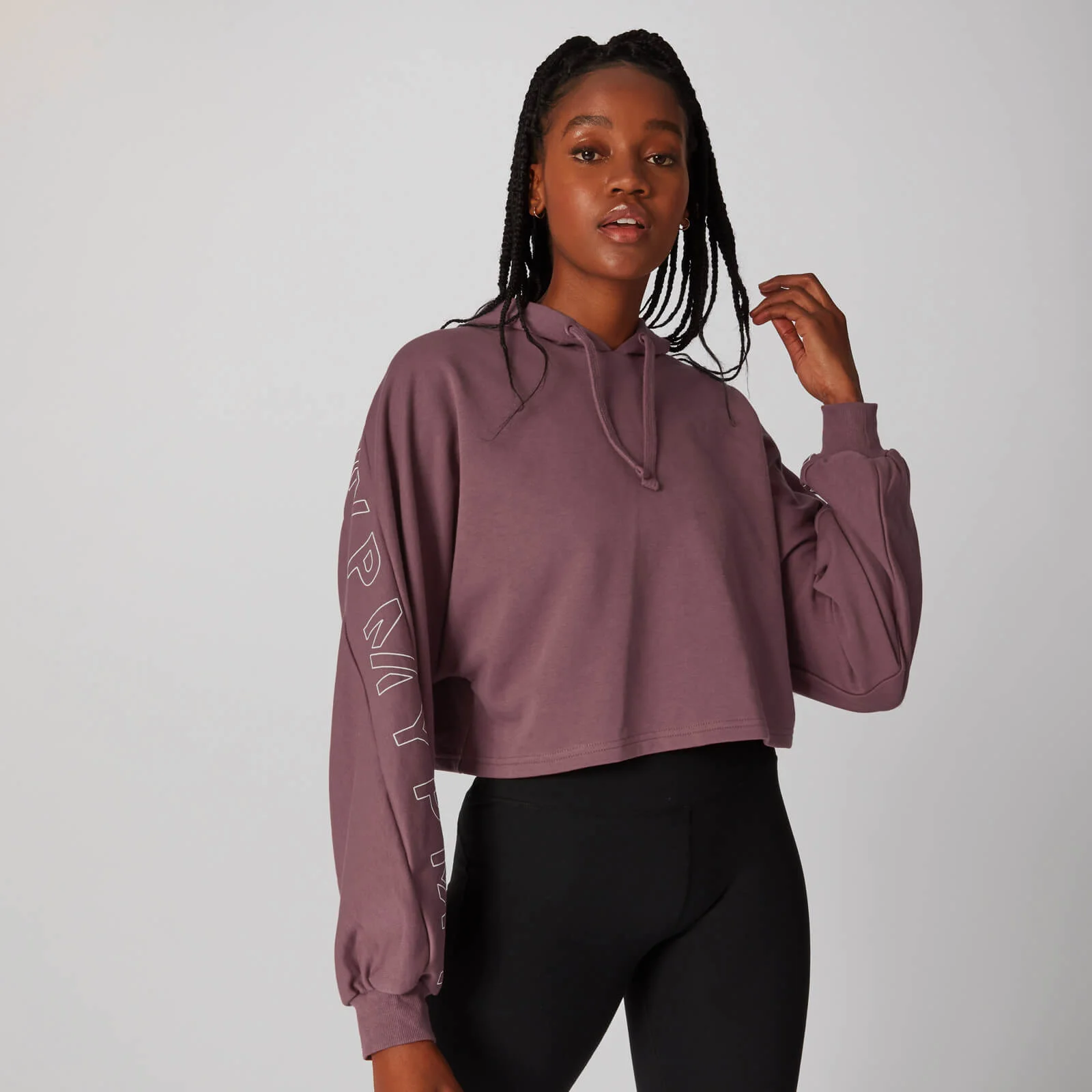 Sweat à capuche court Icon - Rose - XSImage1