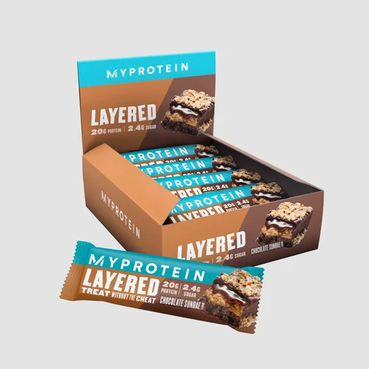 Barre protéinée à couches - 12 x 60g - Sundae Chocolat
