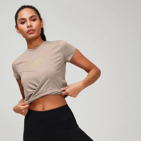 T-shirt Rest Day Noué Devant - Praline