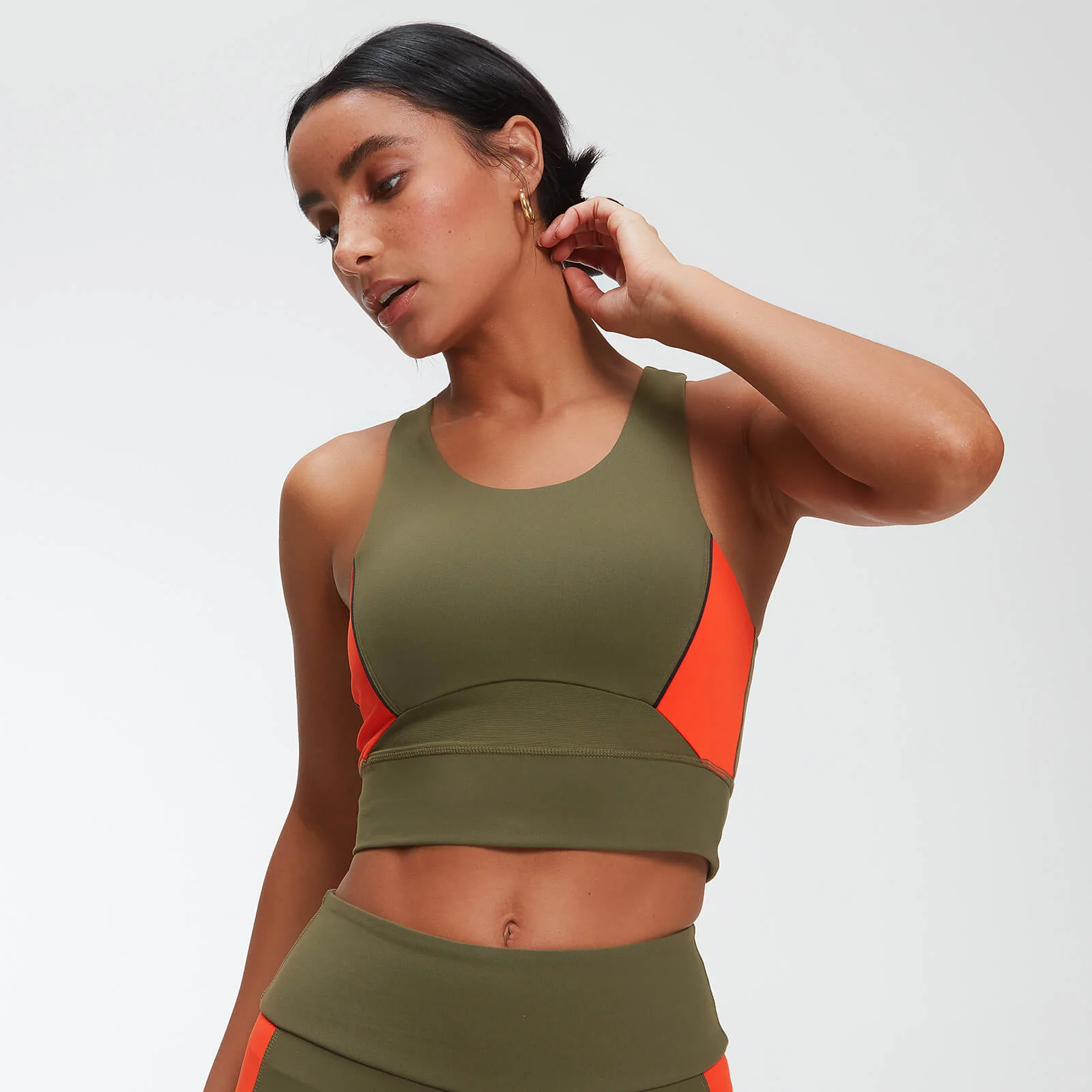 Power Longline Crop Top - Avocat - XSImage1