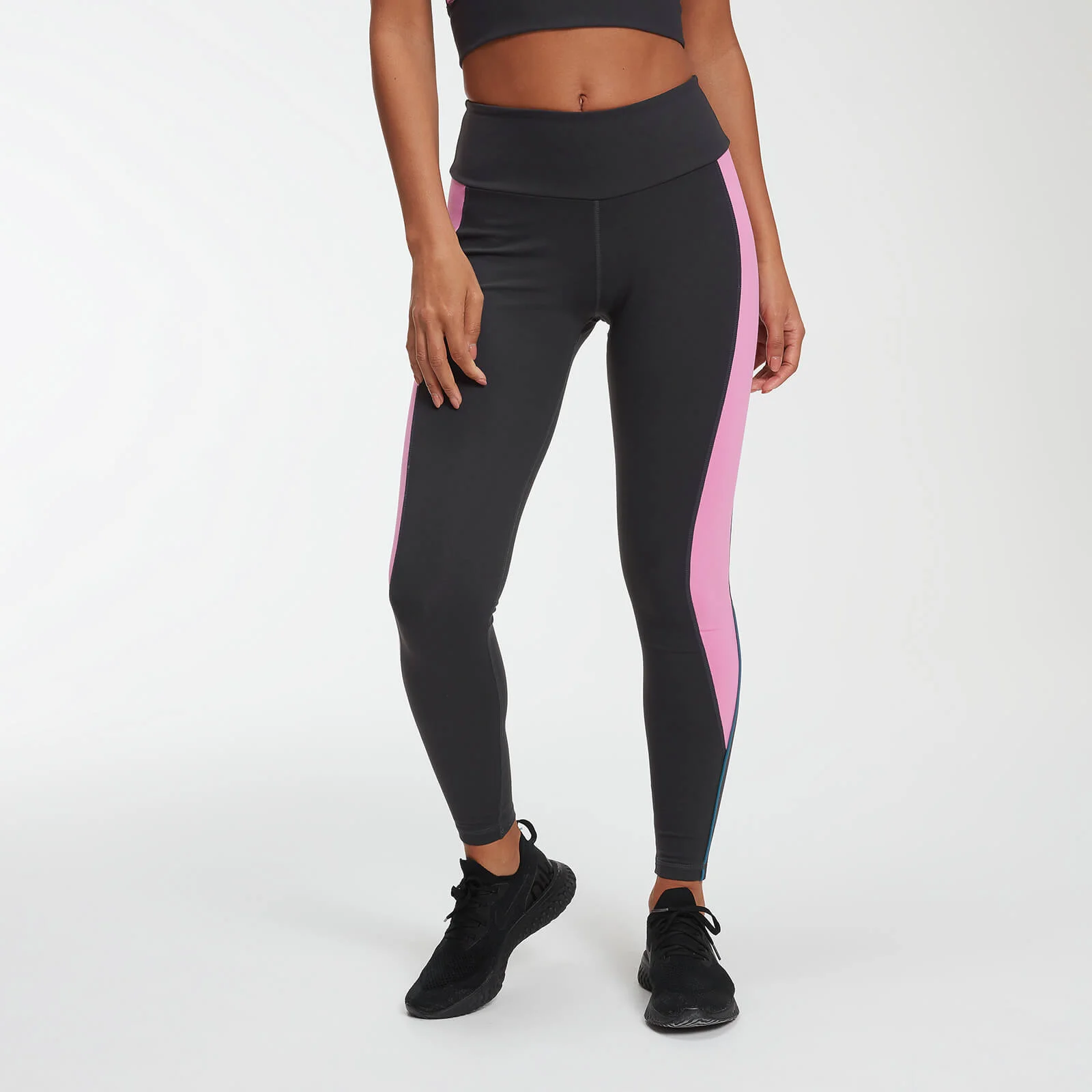 Legging Power - Ardoise/Rose - XSImage1
