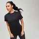 T-shirt d'entraînement texturé MP pour femme — Noir