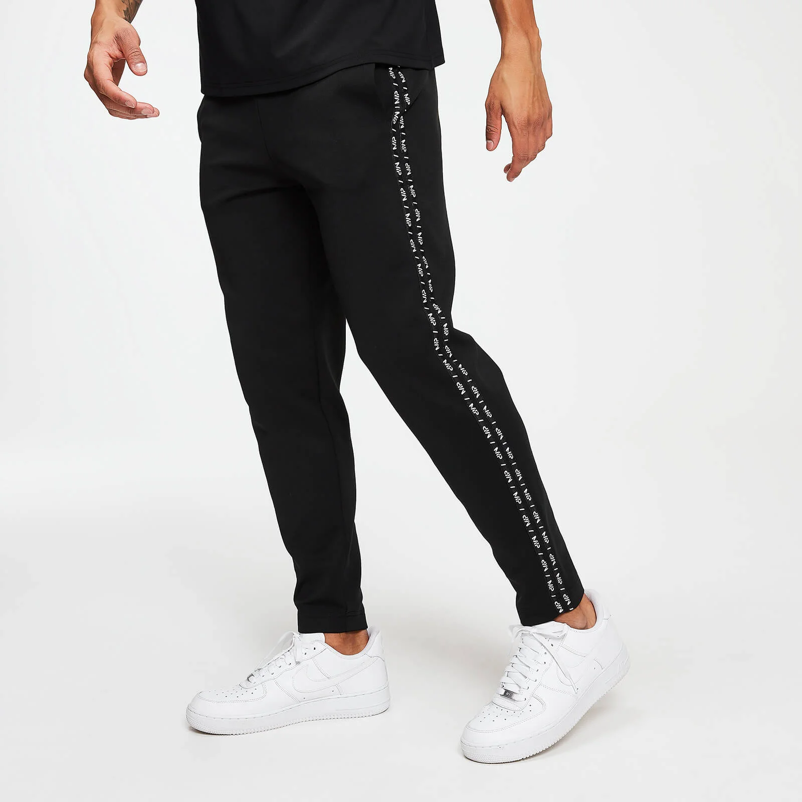 Jogging Tricot à double bande - Noir - XSImage1