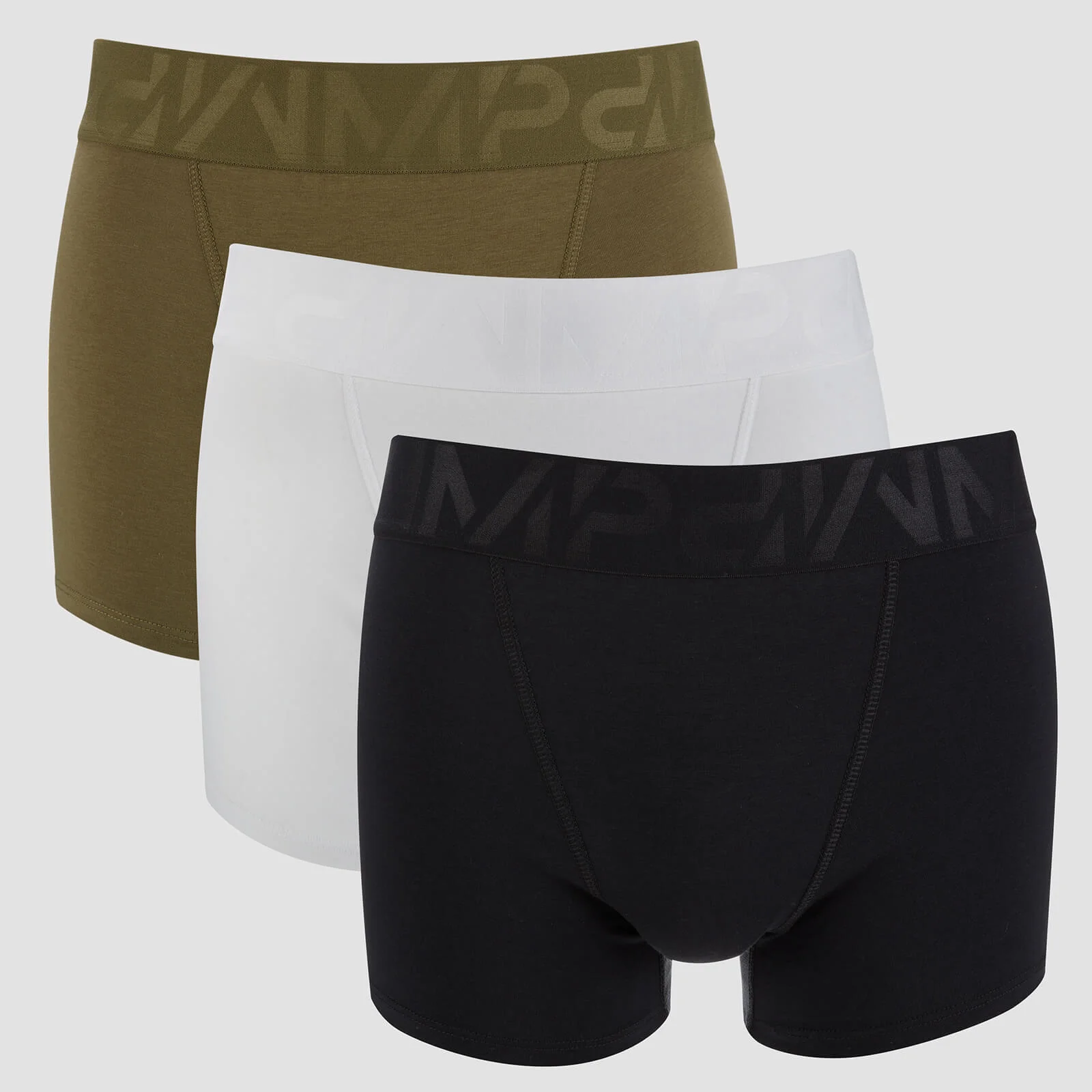 Lot de 3 boxers sport homme - noir / kaki / blanc - XSImage1