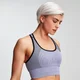 Brassière de sport MP Contrast Seamless pour femme - Gris