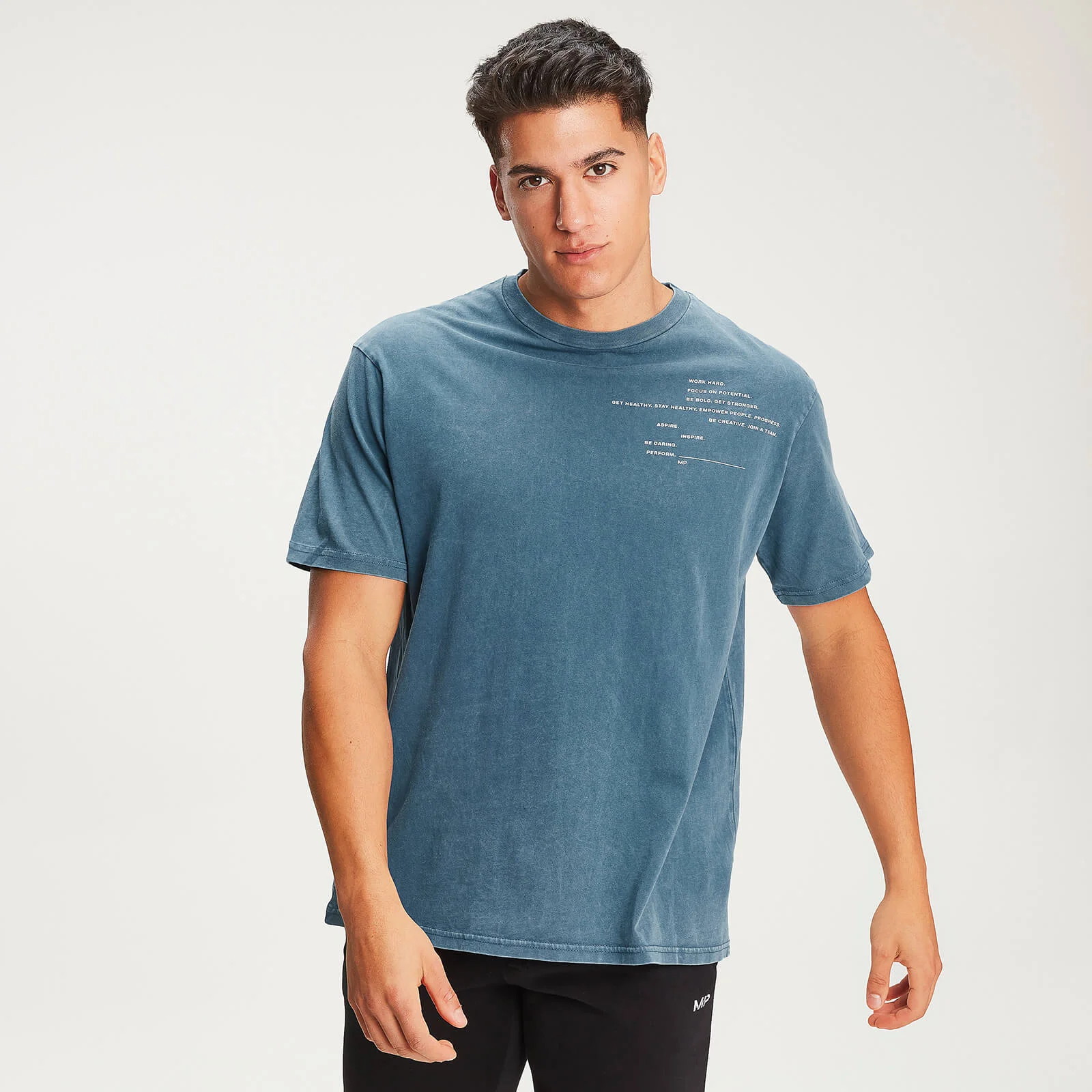 T-shirt à slogan échelonné MP Men’s Rest Day - Bluejay - XSImage1
