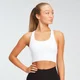 Brassière de sport à dos croisé sans coutures MP Shape Seamless Ultra pour femmes – Blanc