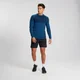 T-shirt sans coutures à manches longues MP Essential pour hommes – Bleu pilote chiné