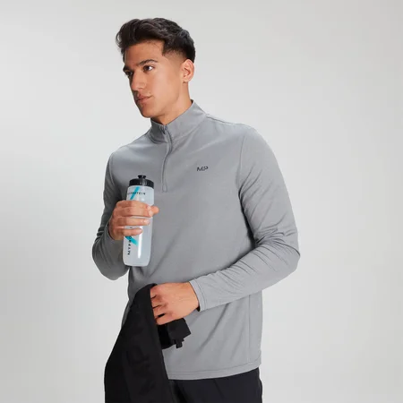 Haut à zip ¼ MP Velocity pour hommes – Gris orage