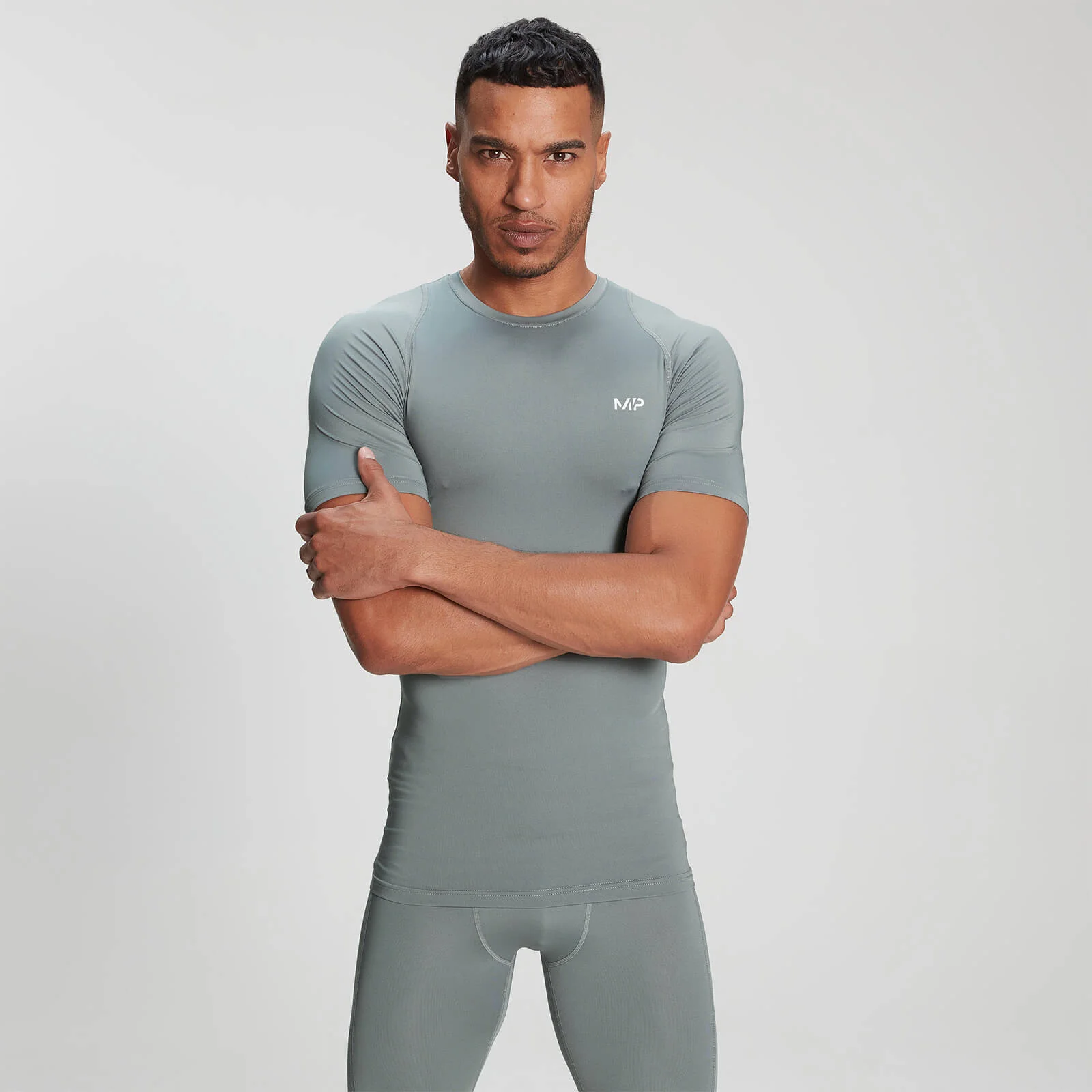 T-shirt à manches courtes MP Base Layer pour hommes – Orage - XXSImage1