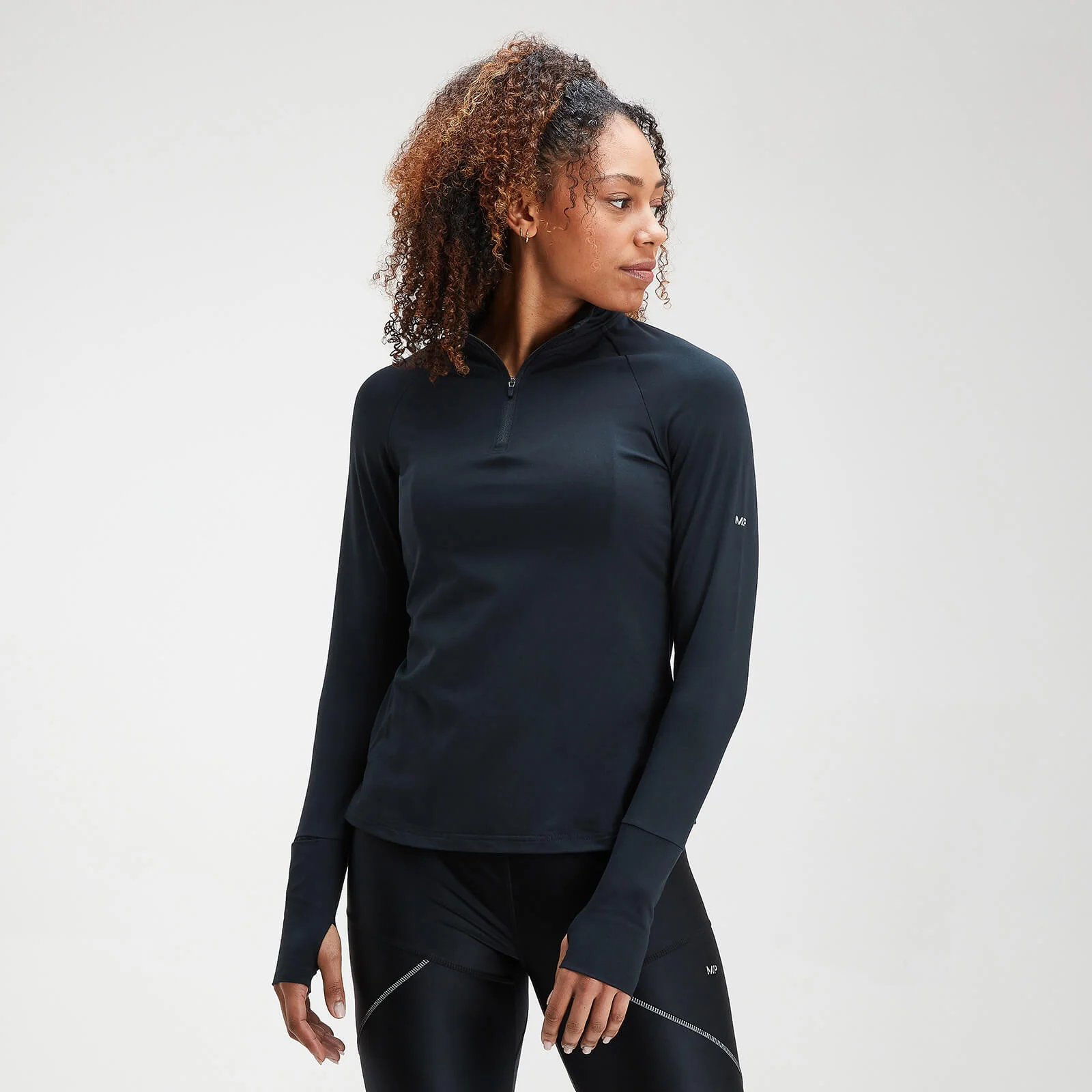Haut à fermeture éclair ¼ MP Velocity pour femmes – Noir - XXSImage1
