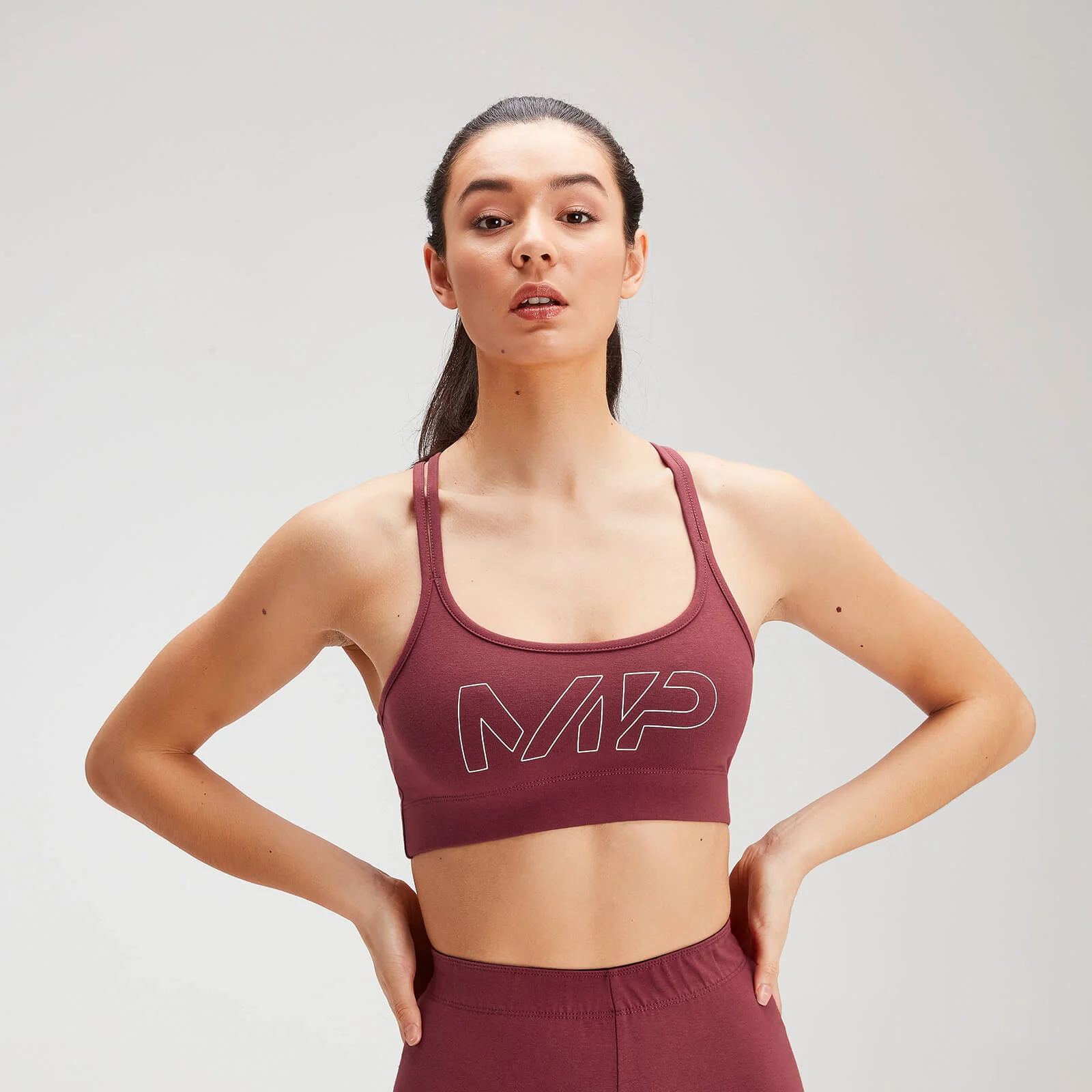 Brassière de sport MP Originals pour femmes – Bordeaux - XXSImage1